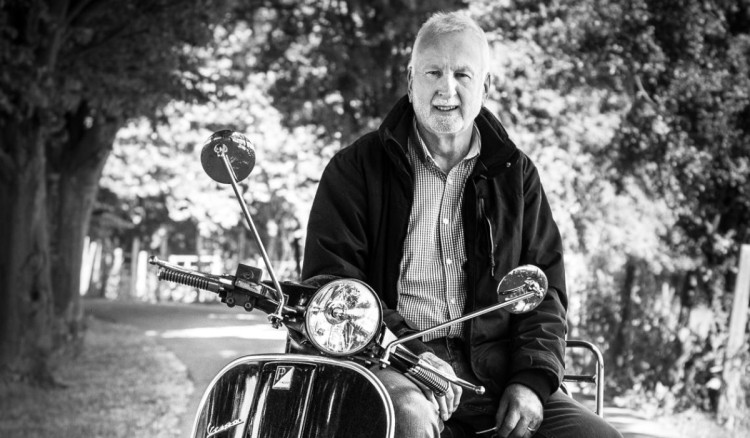 Tony pictured on his own scooter prior to his dementia diagnosis (Credit: Supplied)