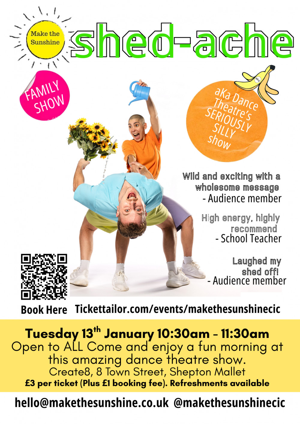 Shed-Ache Live Theatre Show in Shepton Mallet