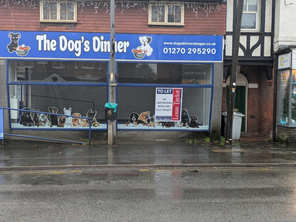 Retail premises, formerly occupied by The Dog's Dinner, are on the rental market. (Photo: Nub News) 