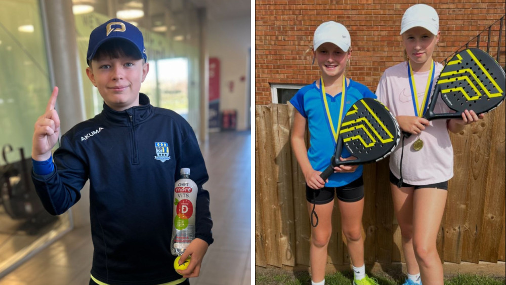 Kenilworth Tennis, Squash and Croquet Club has praised its junior padel players (images supplied)