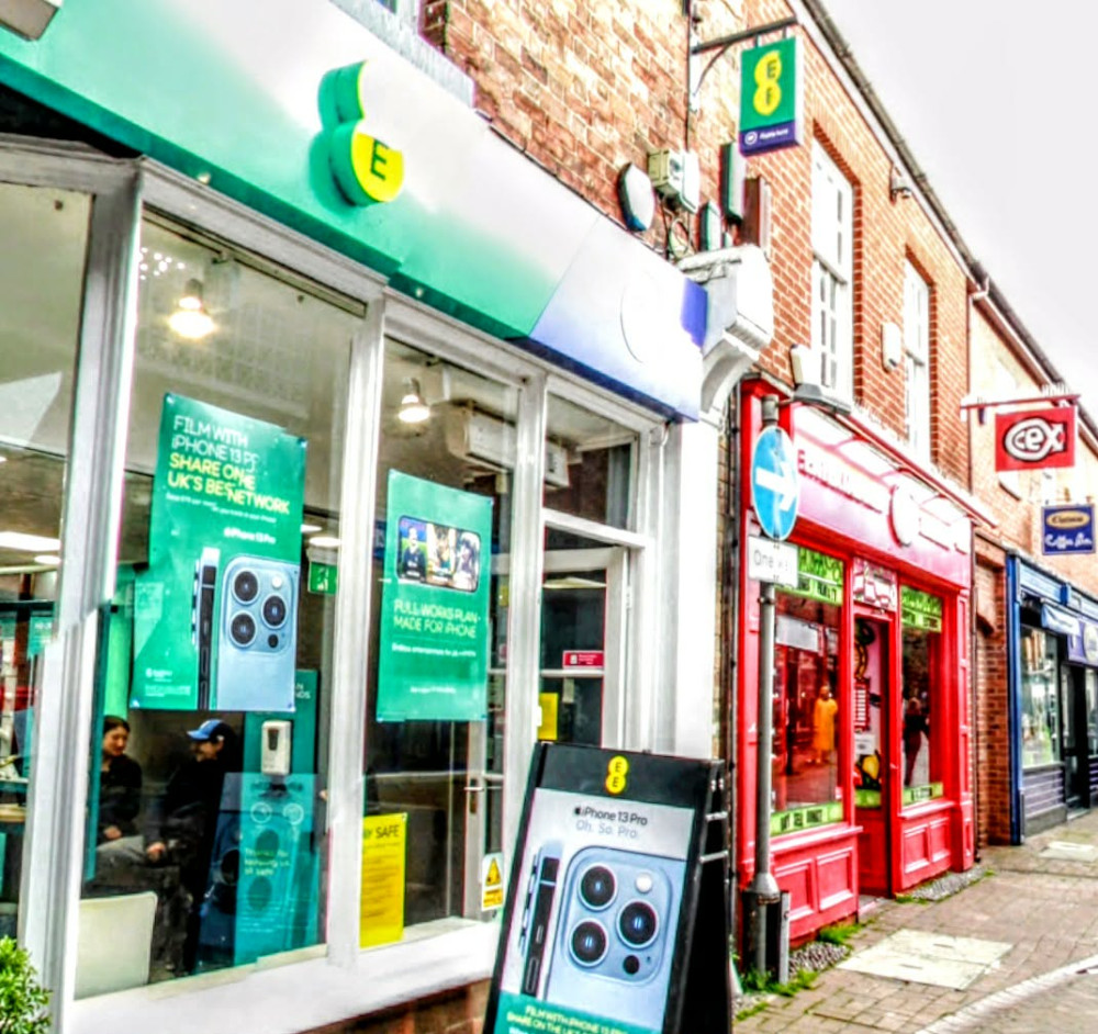EE permanently closed its Nantwich store on Pepper Street in December 2025 (Photo: Google).