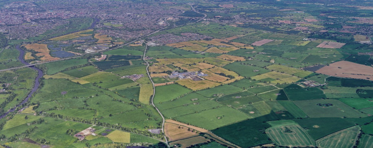 The green belt refers to planning policy which protects rural land around cities and towns to prevent urban sprawl (Image via: LDRS)