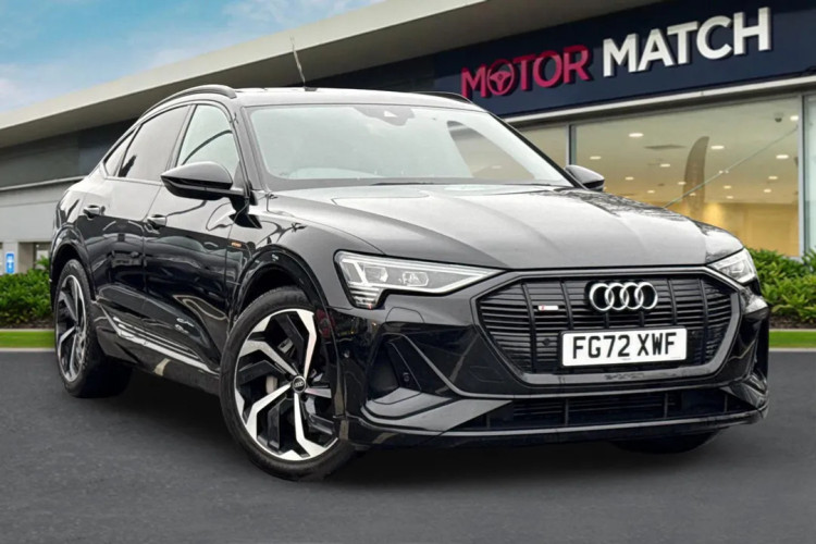 The 2022 Audi e-tron Black Edition is an electric four-wheel drive model (image via Swansway)