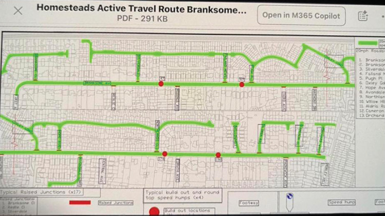 Roads that will be affected