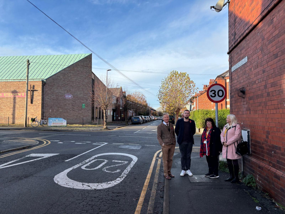 Councillors Ben Wye, Marilyn Houston and Dawn Clark have collaborated with MP Connor Naismith to produce a report on traffic and road safety concerns across Ruskin Road and Gainsborough Road (Photo: Supplied). 