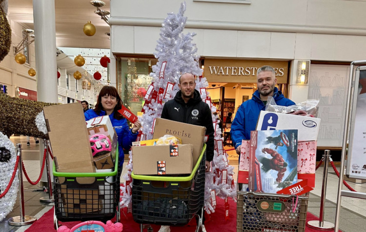Generous shoppers at the Merseyway centre bought around £120,000 in gifts for less fortunate families across the borough this Christmas (Image - Merseyway Shopping Centre)