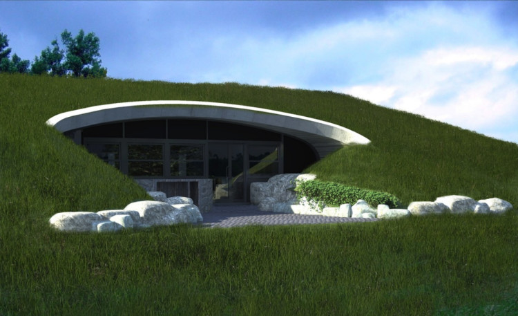 An example of an earth-covered home submitted in the application (image via planning application)