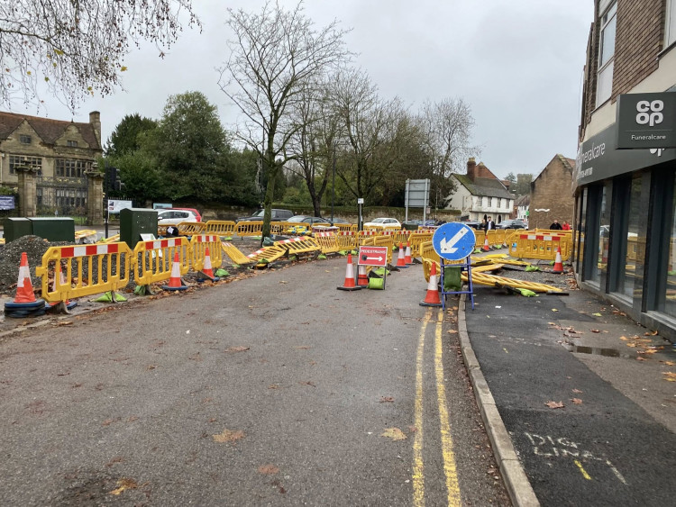 Roadworks around St Johns junction in Warwick (image by Nub News)
