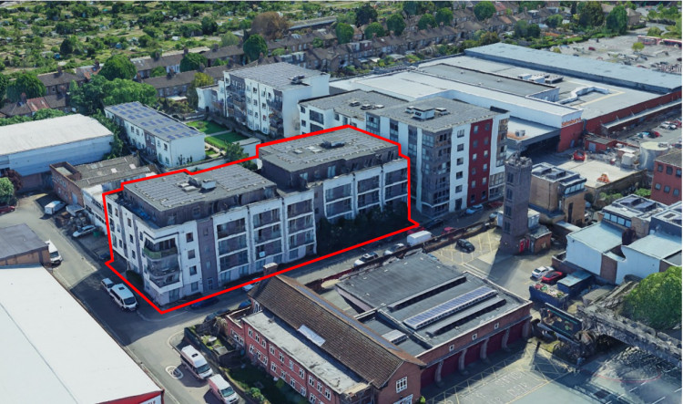 The block of flats is on Garden Road, Richmond (image via planning application)
