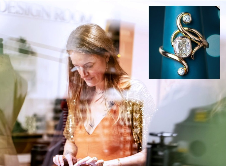 Camilla Jones has crafted the one-of-a-kind ring to be raffled off in aid of The Esther Project’s Touch of Pink Gala (image via Sara Beaumont)