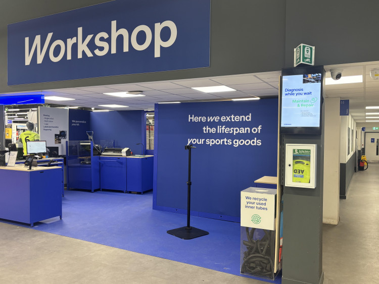 Decathlon Stockport has a new workshop ready to get your exercise equipment ship-shape for the winter (Image - Decathlon)
