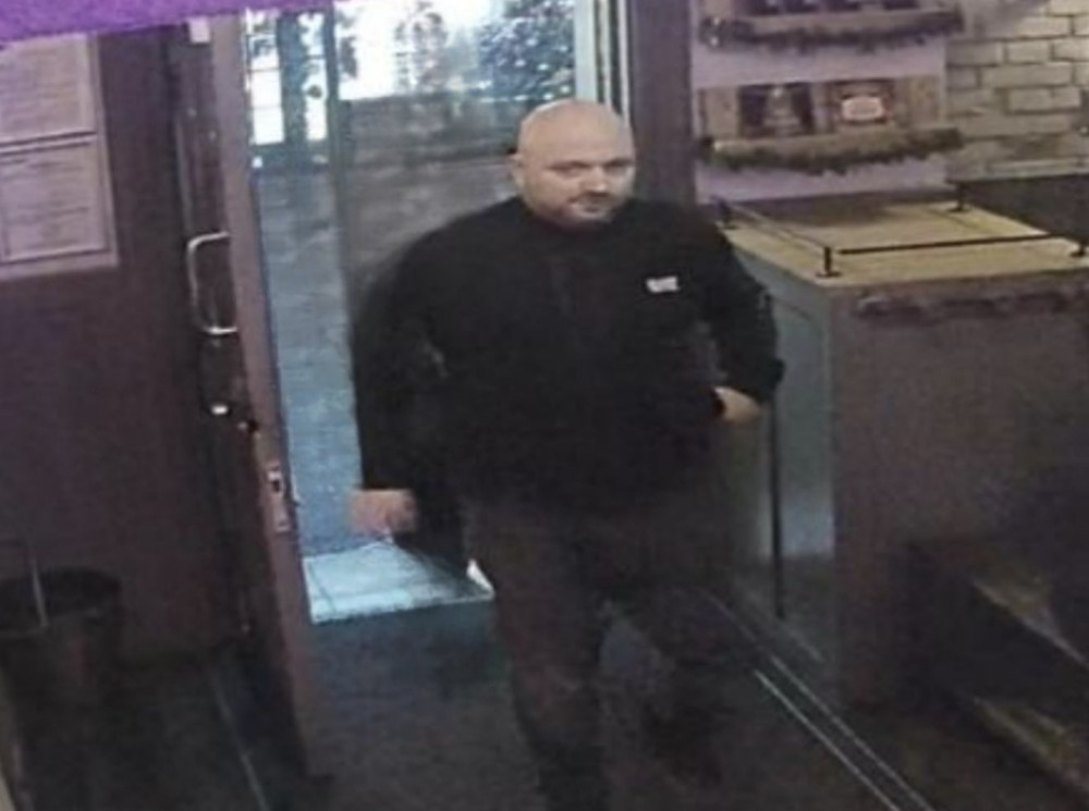Leamington Police are searching for this man who may be able to support enquiries into a sexual assault report (image via Leamington Police)  