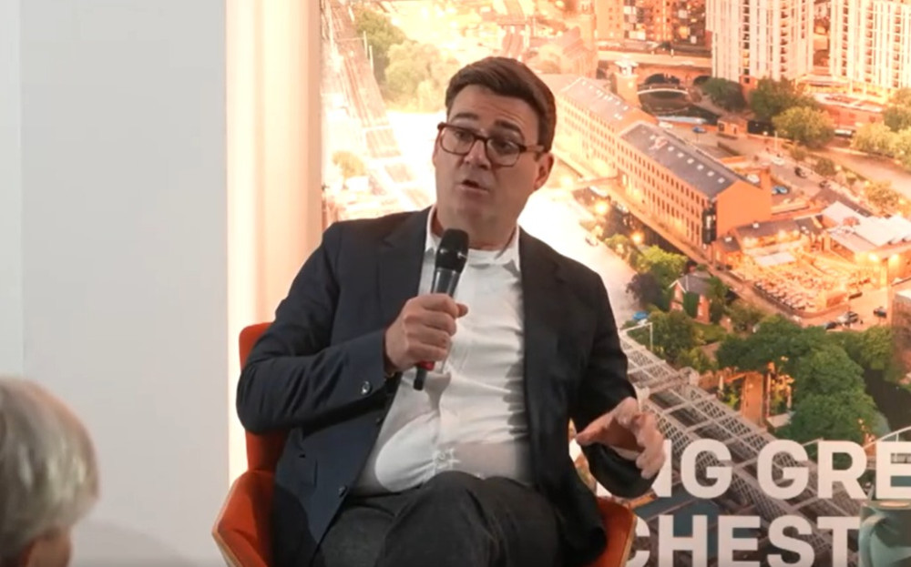 Mayor of Greater Manchester Andy Burnham speaking at the Ask Andy event on Thursday 8 January (Image via webcast)