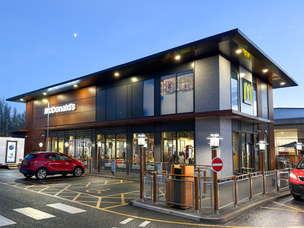 McDonald's at Emscote Road was last year given temporary planning permission and a licence to be a 24/7 eatery (image supplied)