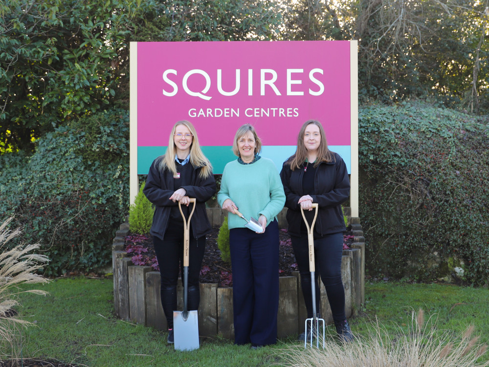 Sarah Squire (centre) and colleagues launch ‘Love Where You Live’ for 2026 