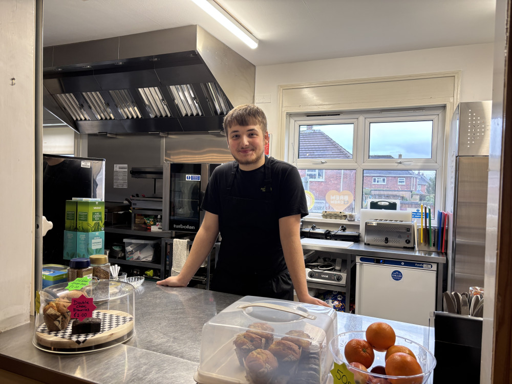 Local teenager, Dez Bull, has opened his own cafe in a community centre (image via Nub News)