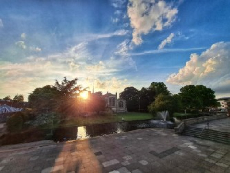 The River Hiz (in all its glory) @VisitHitchin