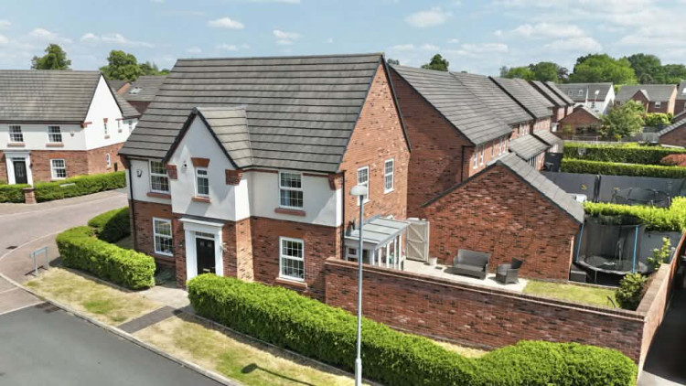 The four-bedroom detached property on Bay Lily Road, Stapeley (Photo: James Du Pavey).