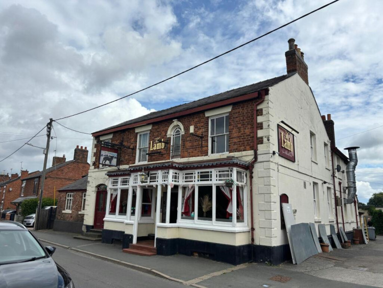 The former Lamb Hotel, Wistaston Road, Willaston, is currently for sale for £300,000 (Photo: Saville).