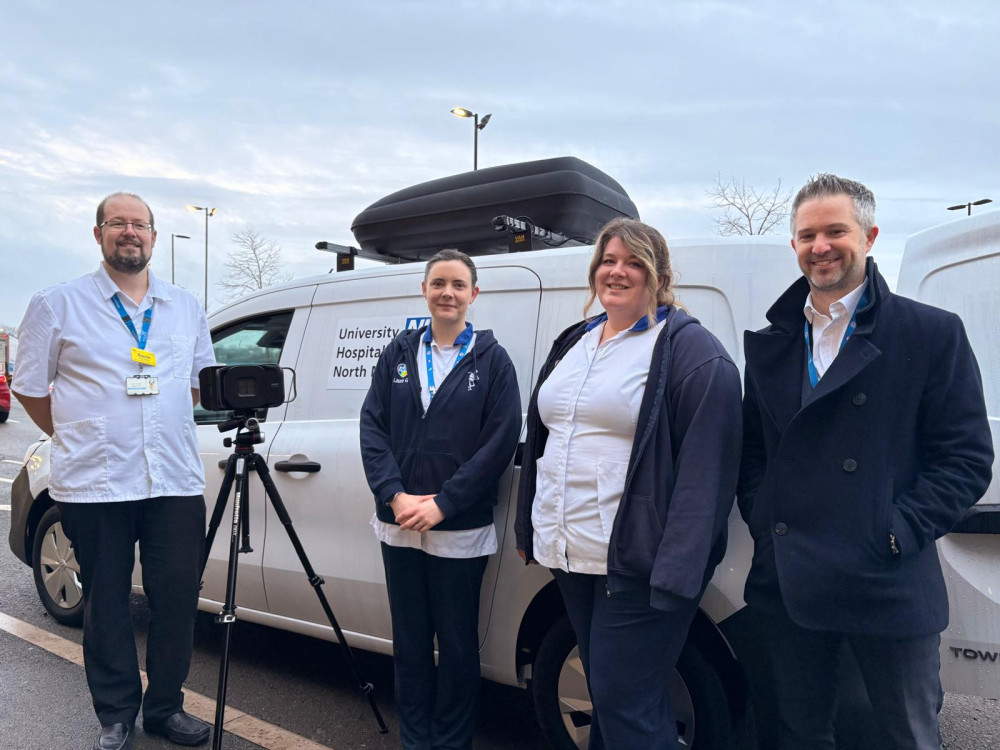 A senior radiographer and a support worker will be able to see patients in their own homes (image via UHNM)