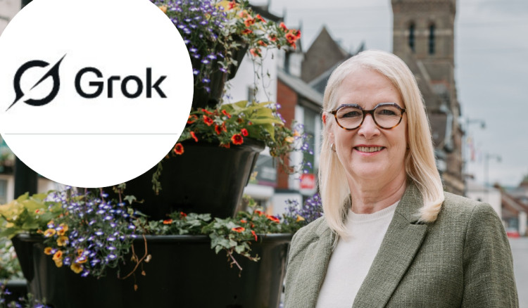 Equality Party leader Kay Wesley has demanded action on X's AI chatbot, Grok (Credit: Equality Party/Grok)