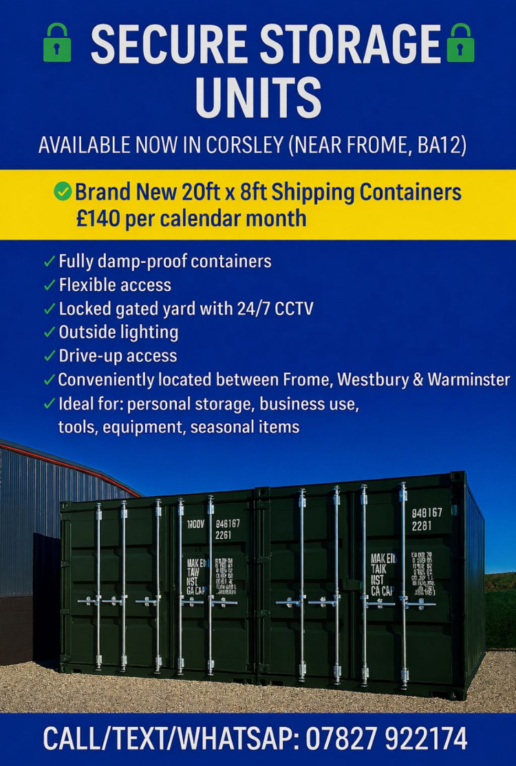 Brand New 20ft x 8ft Shipping Containers £140 per calendar month