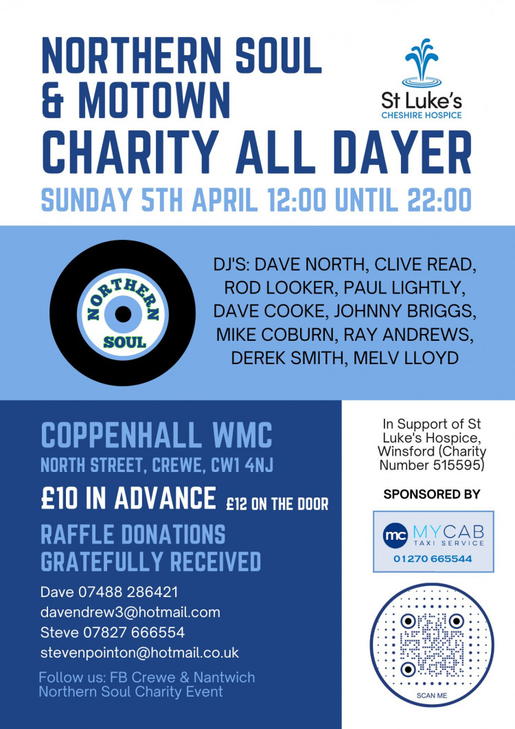 NORTHERN SOUL & MOTOWN CHARITY ALL DAYER