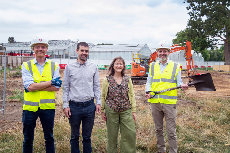 Construction work begins on the Shafran Learning Centre at Kew Gardens. (Credit: RBG Kew)