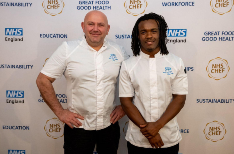 Joe Omolo, a 19-year-old apprentice chef at Stepping Hill Hospital, appeared on BBC One's Morning Live (Image - Stockport NHS)