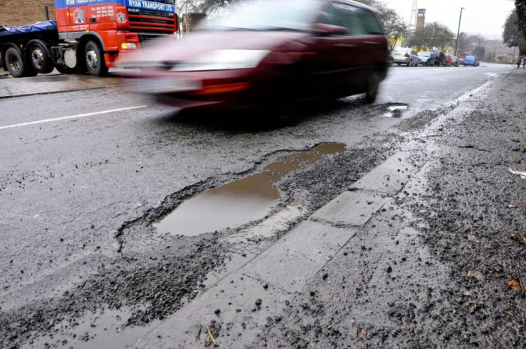 Although potholes can form at any time, the colder temperatures we experienced last week has made them much more likely to occur (image via Swansway)