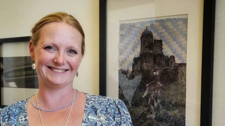 The exhibition will feature Andie Dale's hand woven photographs (image via Andie Dale)