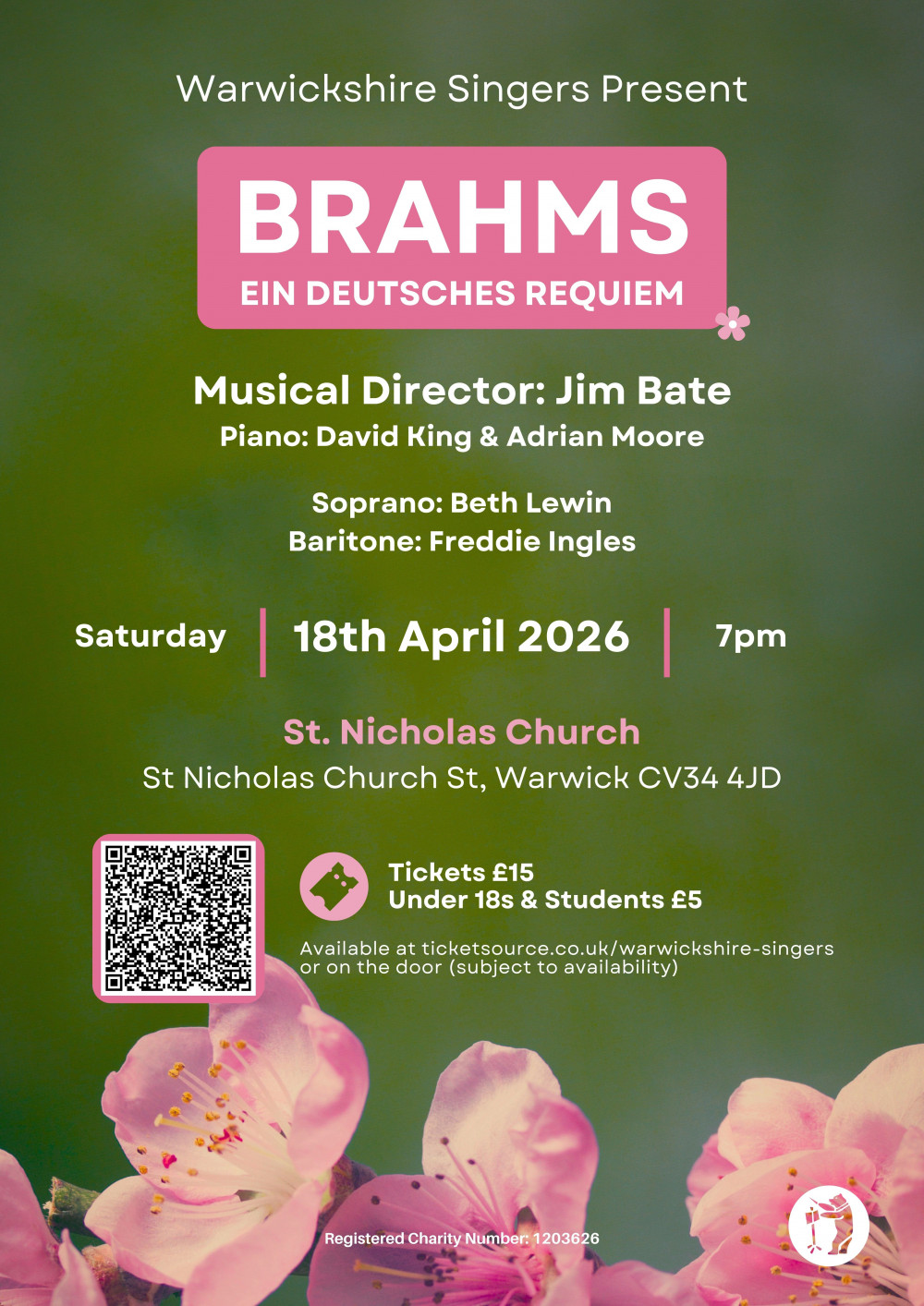 Warwickshire Singers present Brahms Ein Deutsches Requiem
