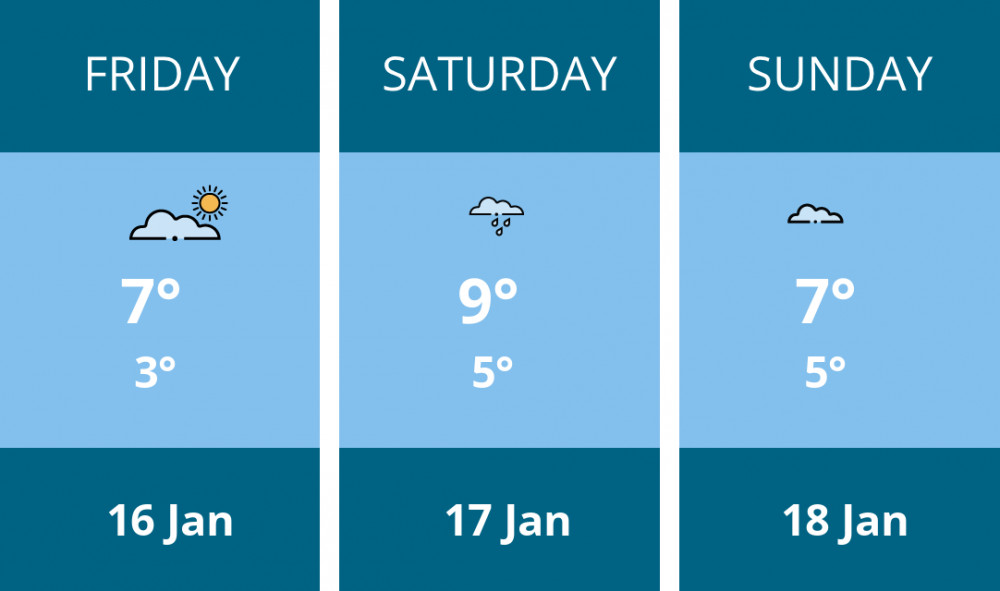 Here is this weekend Crewe weather forecast provided by Mr Data