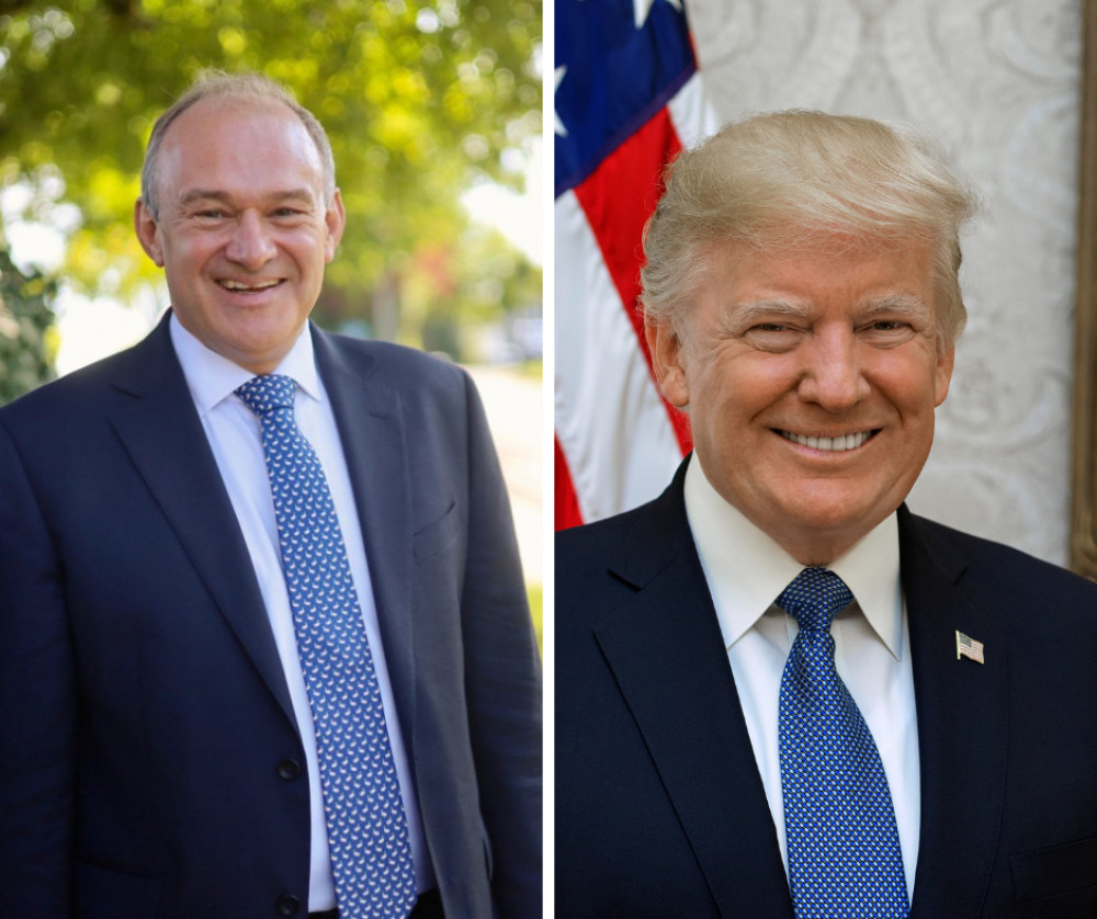 'I have to say, I take Donald Trump’s concerns about the brutal murder of protestors in Iran more seriously when his regime stops murdering protestors in Minnesota,' says Kingston and Surbiton MP, Ed Davey (Credit: LIberal Democrats/The White House)