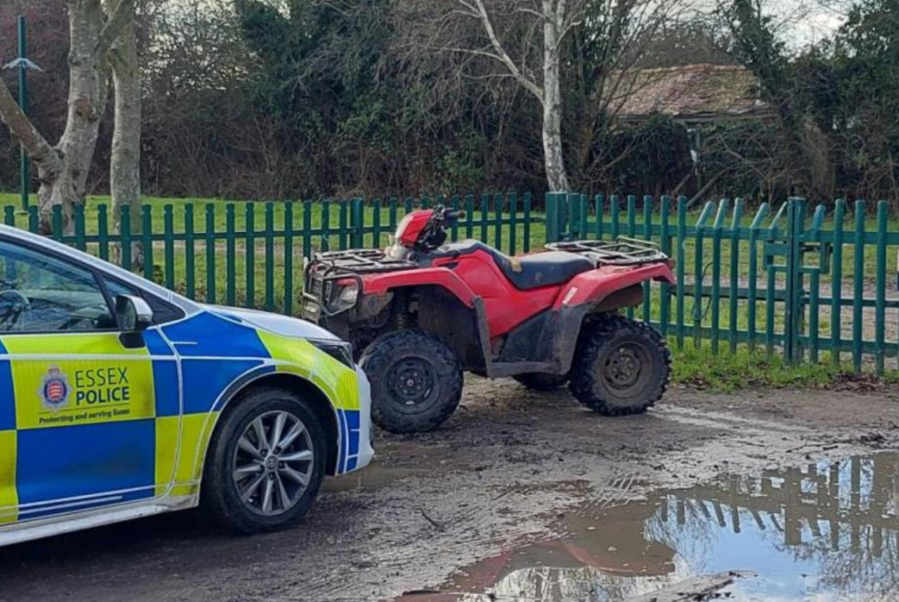 The quad bike was seized.