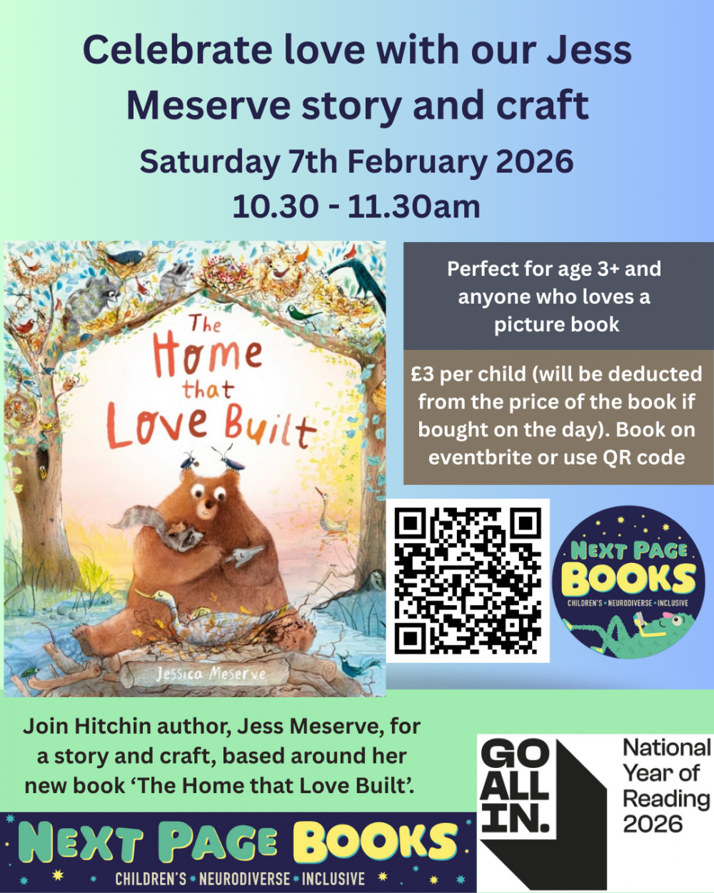 Story and Craft with author illustrator Jess Meserve