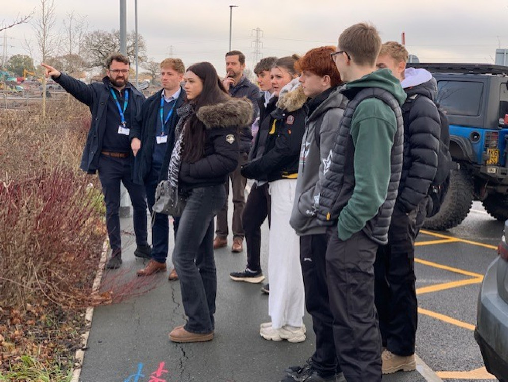 Cheshire College – South & West students have been working alongside leading construction, design and healthcare professionals to explore how sustainable travel can shape the future of Leighton Hospital (Photo: Supplied).