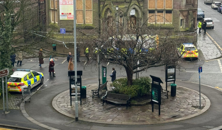 Cheshire Police officers at the scene on Monday, January 19 (Credit: Supplied)