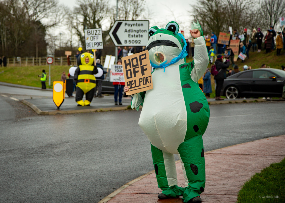 Sunday, January 18, saw the latest protest against the Adlington new town proposals