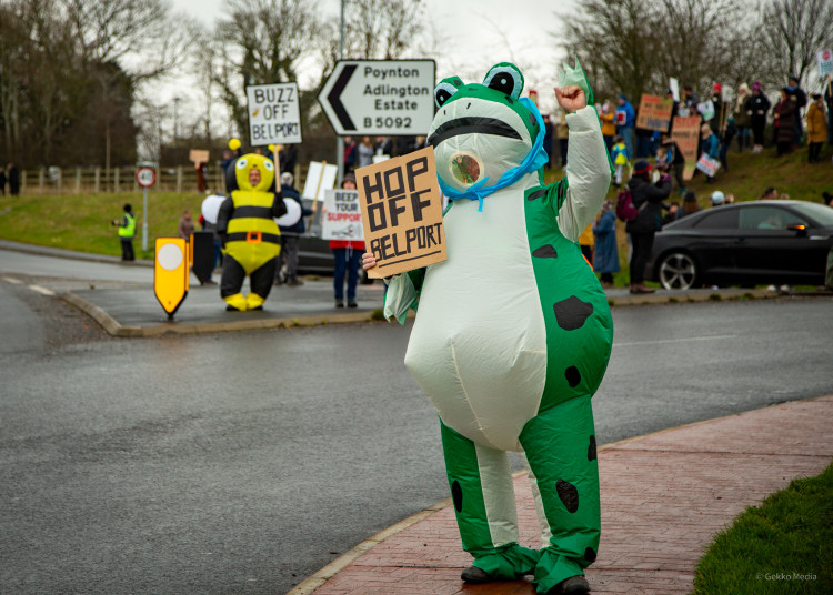 Sunday, January 18, saw the latest protest against the Adlington new town proposals