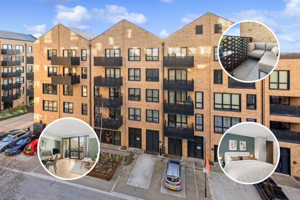 The property boasts 'luxurious contemporary interiors' (credit: Leslie & Co).