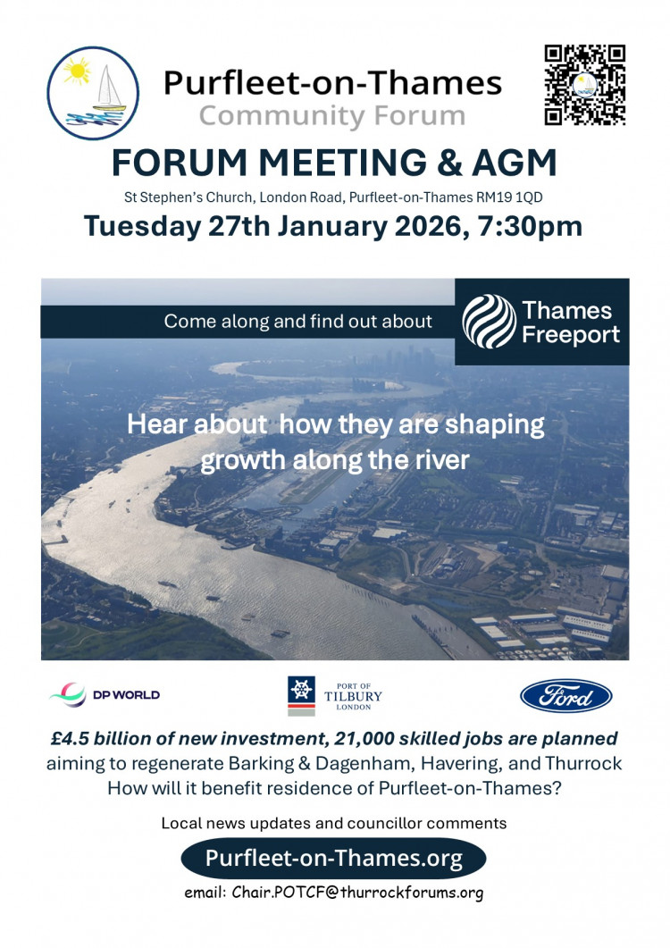 Purfleet-on-Thames Community Forum meeting and AGM