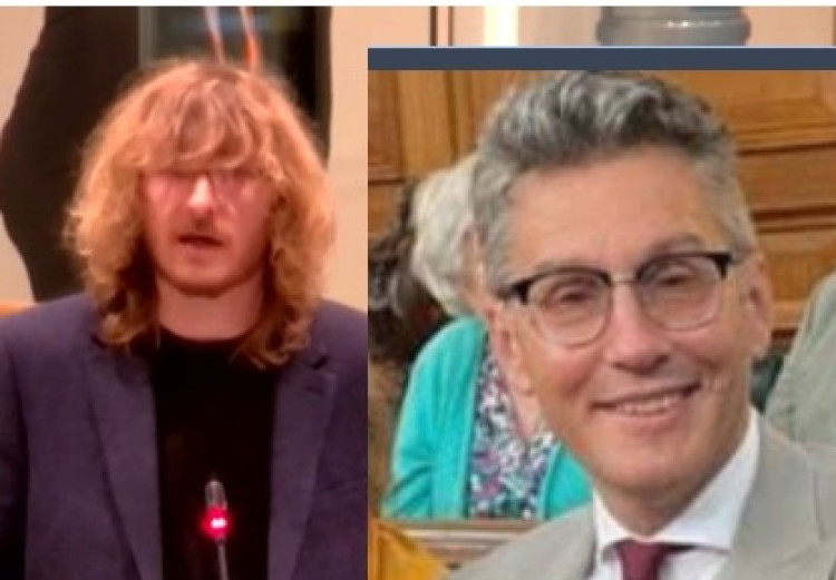 Cllr Alex Anderson, left, is angry and disappointed after council leagl officer Dan Fenwick admitted a mistake - but said 'it didn't matter'.