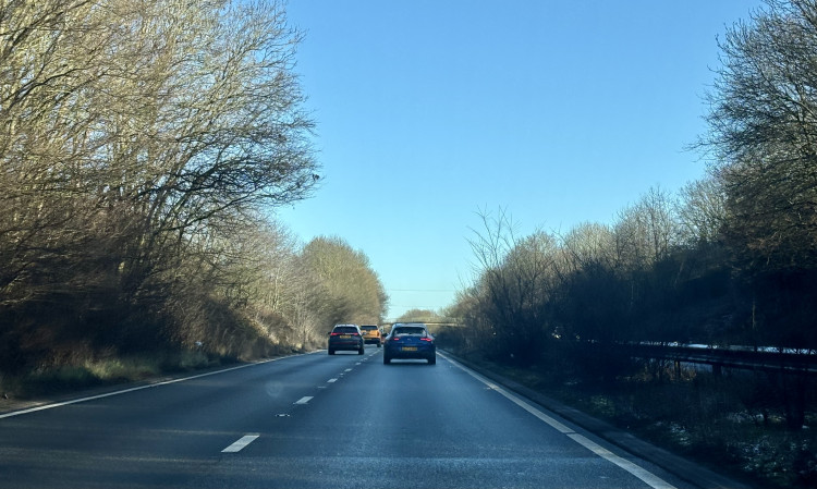 Litter on the A46 continues to be a big problem (image by Nub News)