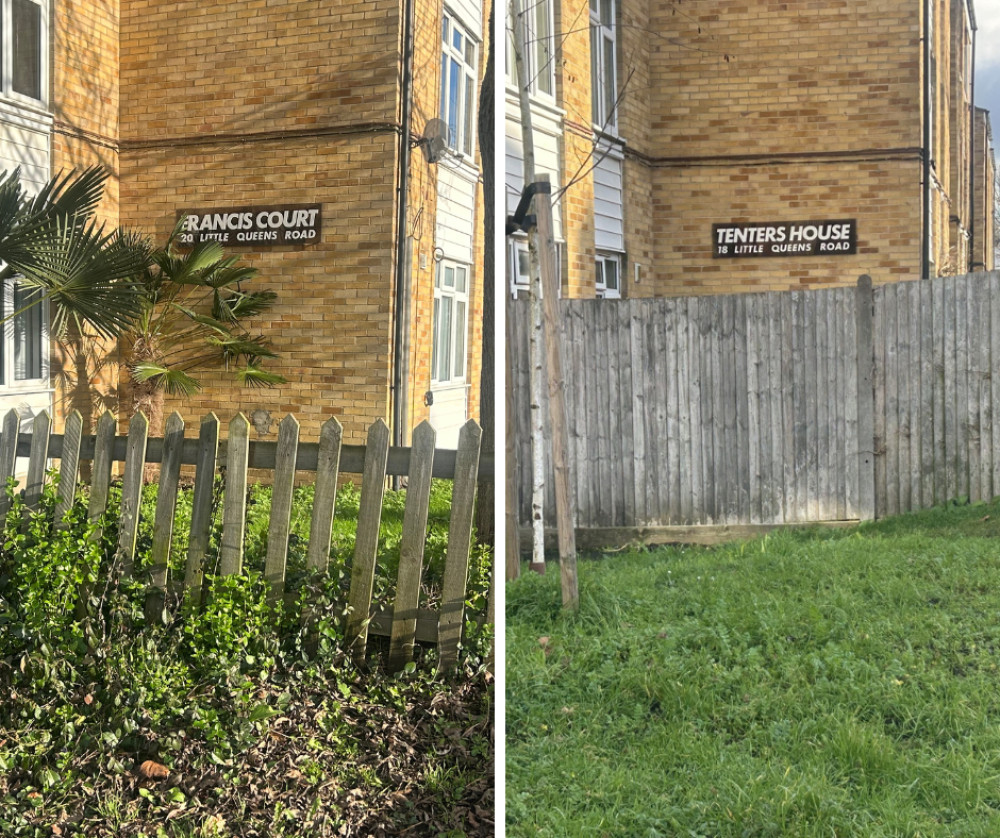 Closure Orders have been issued on addresses in Francis Court and Tenters House, both located on Little Queens Road, Teddington (Credit: Tilly O'Brien)