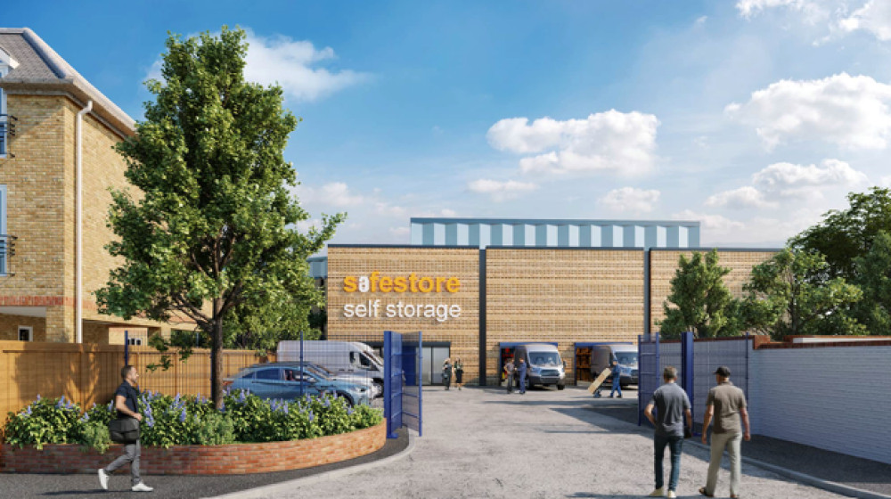 CGI of the proposed Safestore site, located in 4 Manorgate Road, Norbiton,  Kingston Upon Thames KT2 7EL (Credit: Safestore provided in Kingston Council Planning Application documents)