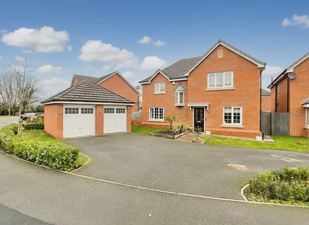 The four-bedroom detached home on Halfpenny Close, Nantwich (Photo: James Du Pavey).