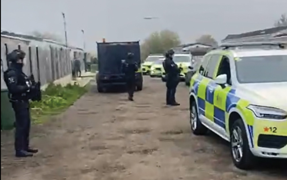 Armed Met Police officers raided parts of Buckles Lane in November last year. 