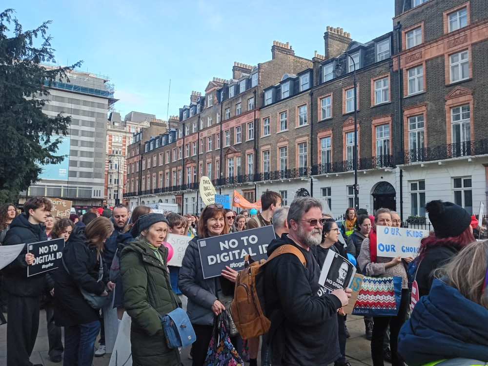 Hundreds of demonstrators from across the country took to central London last weekend to protest against the Children’s Wellbeing and Schools Billl (Credit: James Bools)