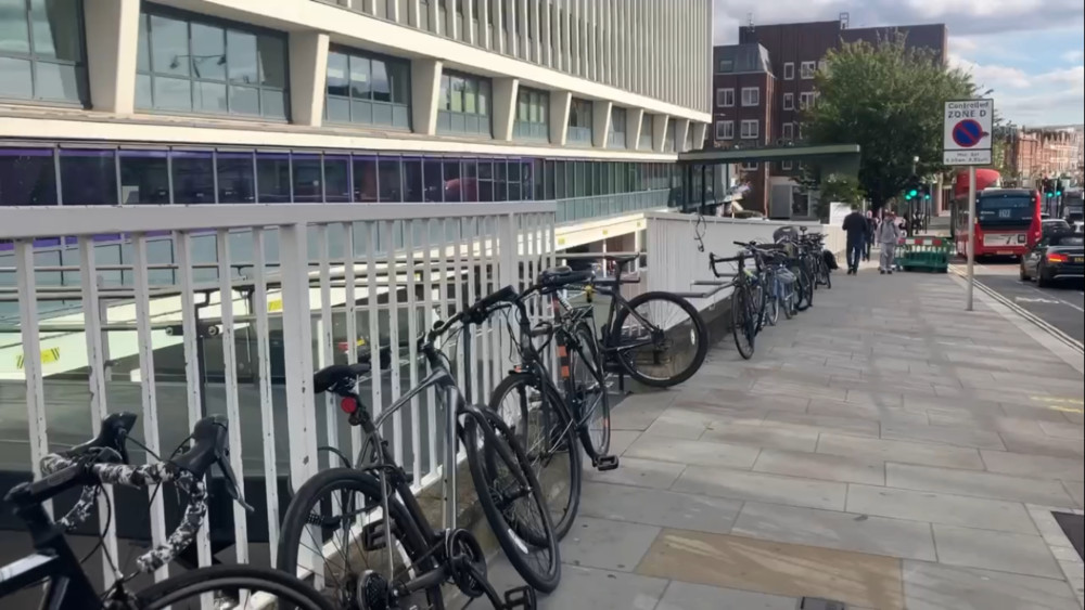 Reported bicycle thefts at Richmond stations have fallen sharply, but no arrests have been made for station bike theft since 2023 (credit: Nub News).